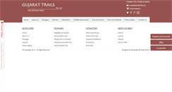 Desktop Screenshot of gujarattrails.com