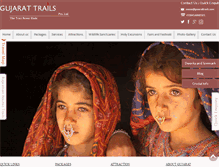 Tablet Screenshot of gujarattrails.com